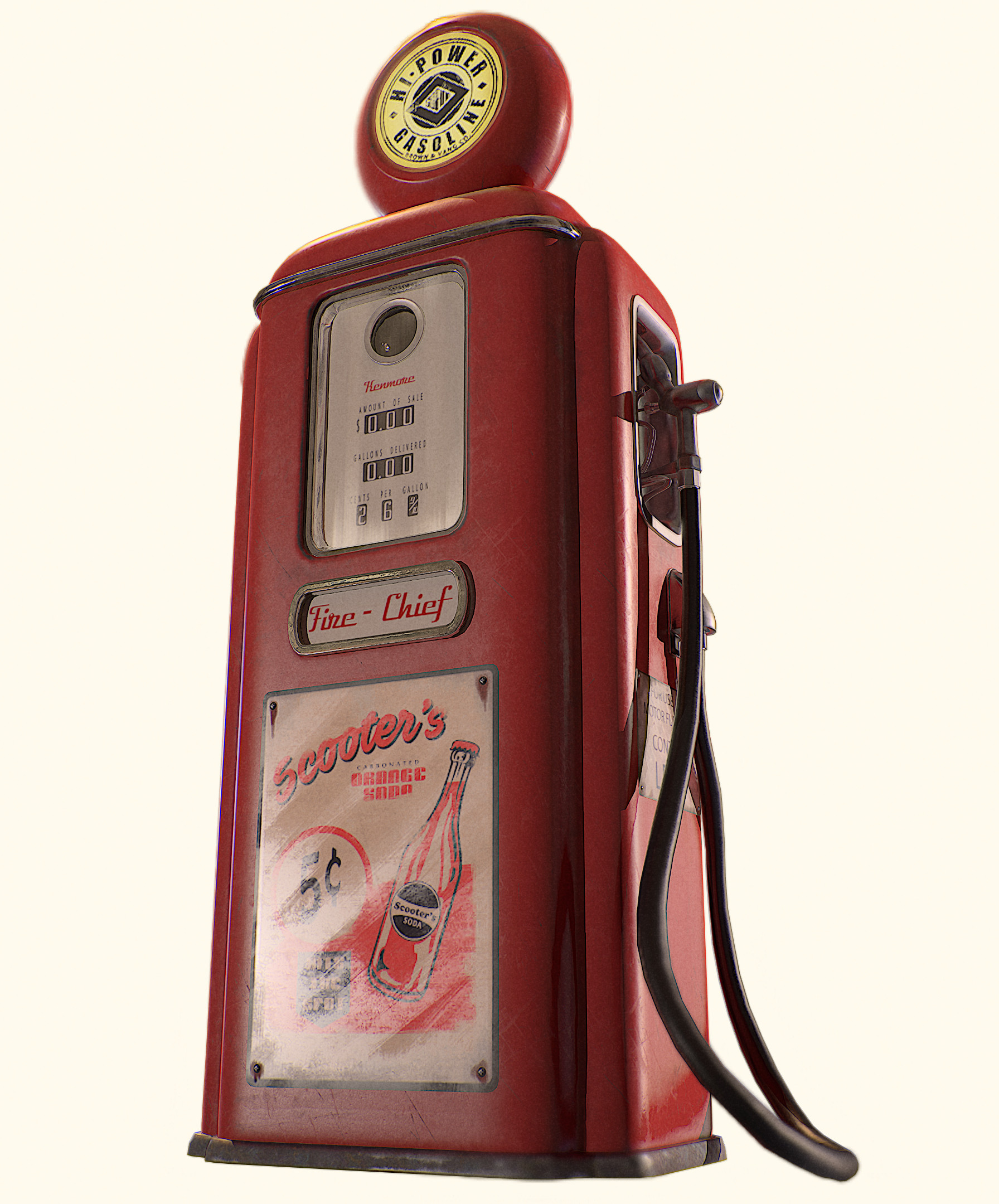 ArtStation - Old Vintage Gas Pump
