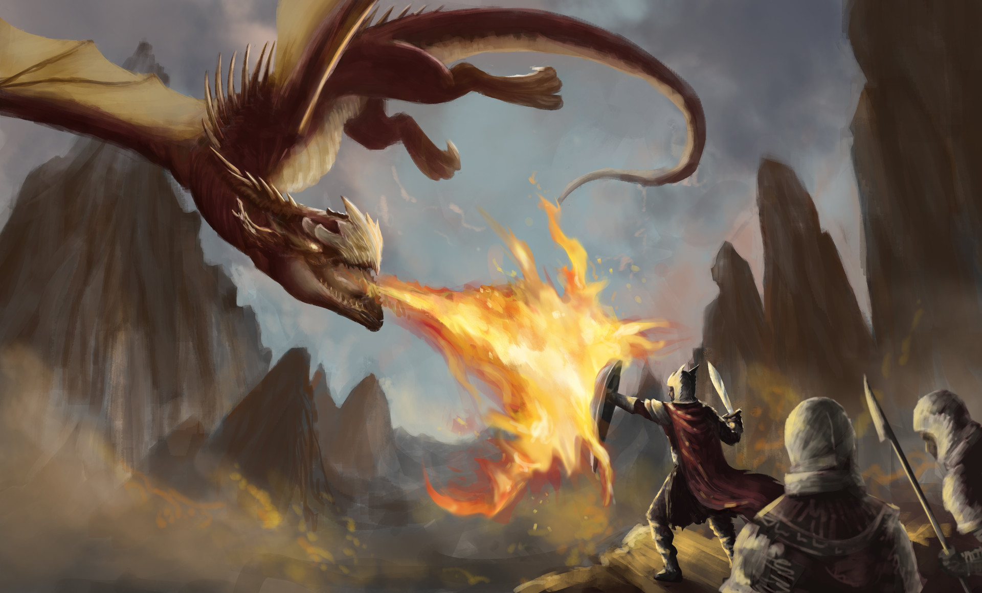 ArtStation - fire dragon