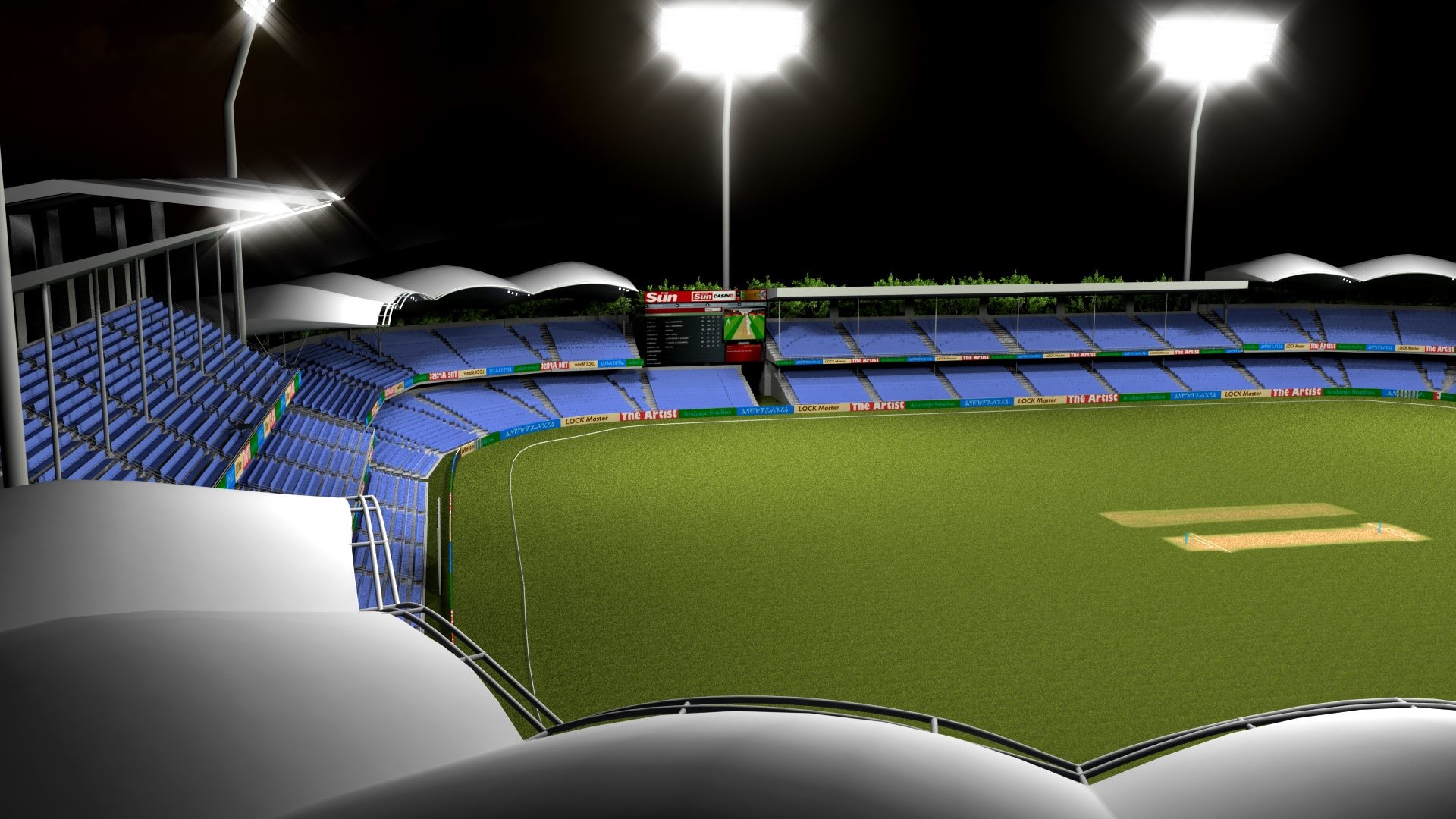 ArtStation - Cricket stadium