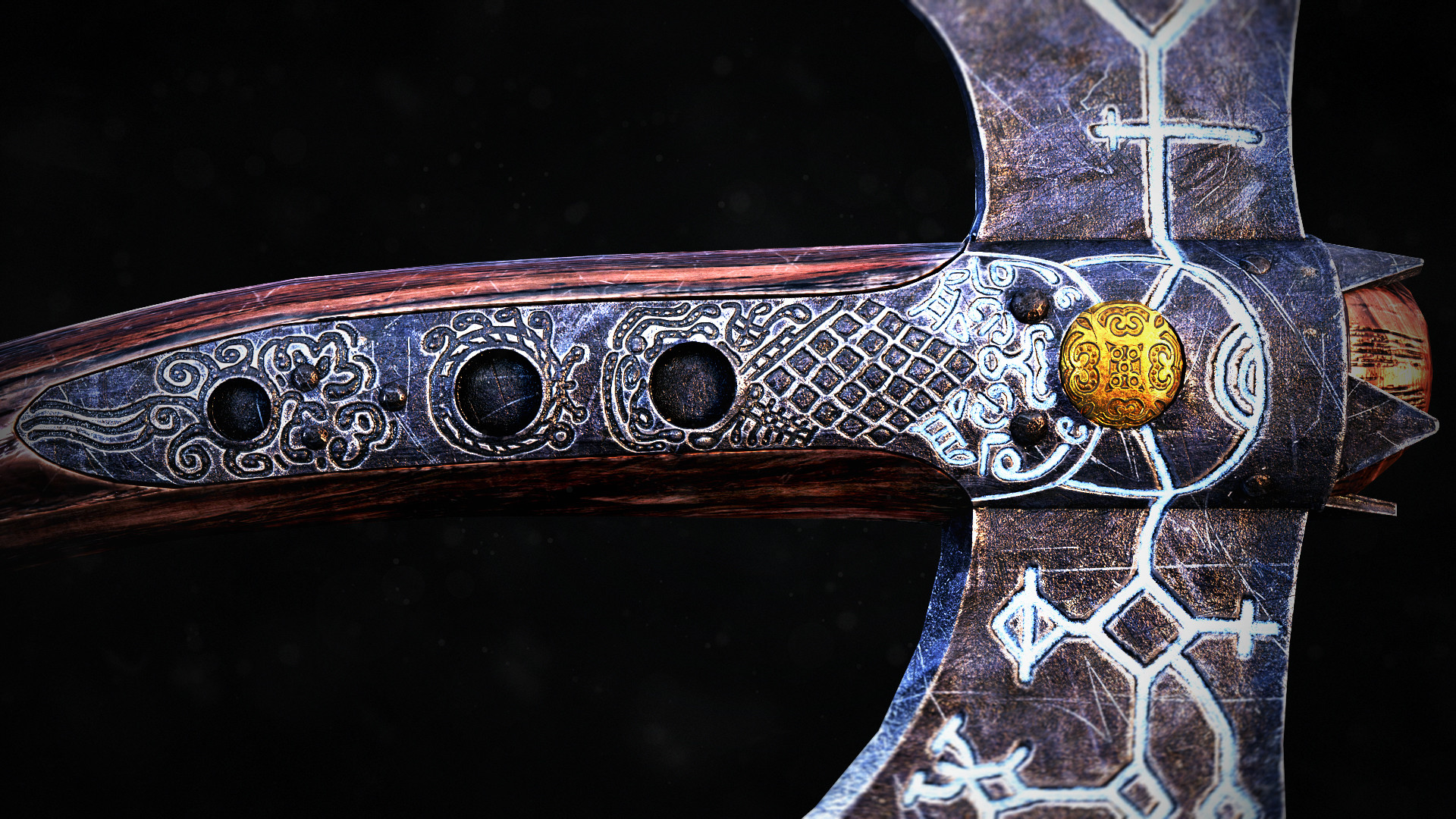 Artstation Axe God Of War 4 Anton Krasko