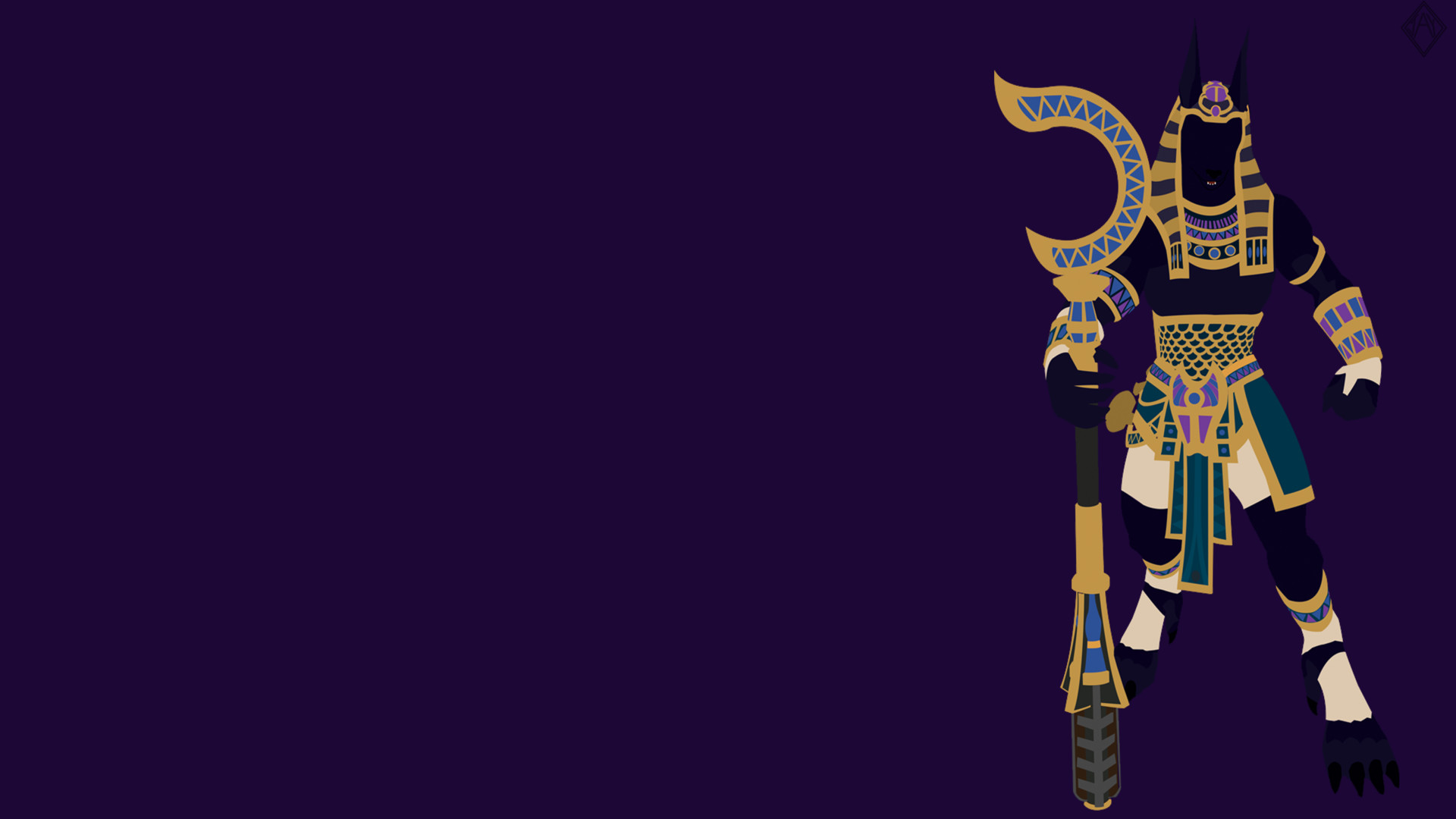 Artstation Smite Anubis Minimalist Wallpaper Artstation Smite Anubis Minimalist Wallpaper