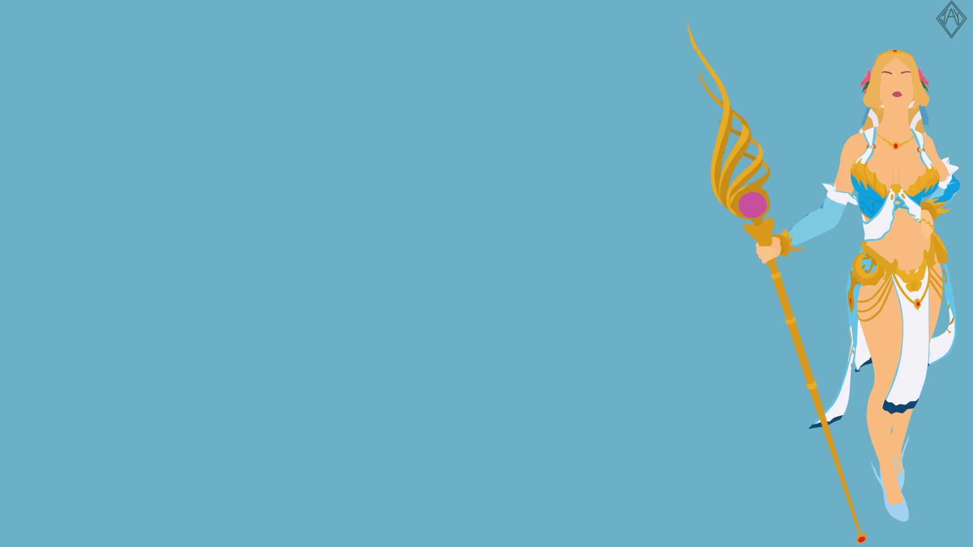 Artstation Smite Aphrodite Minimalist Wallpaper Jay R