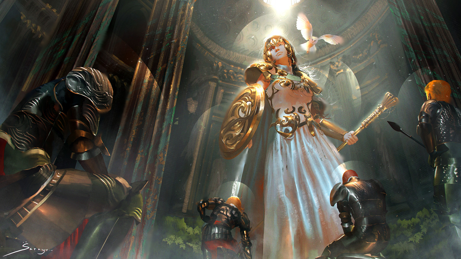 Athena, The Goddess of Wisdom by Sarayu Ruangvesh : armoredwomen