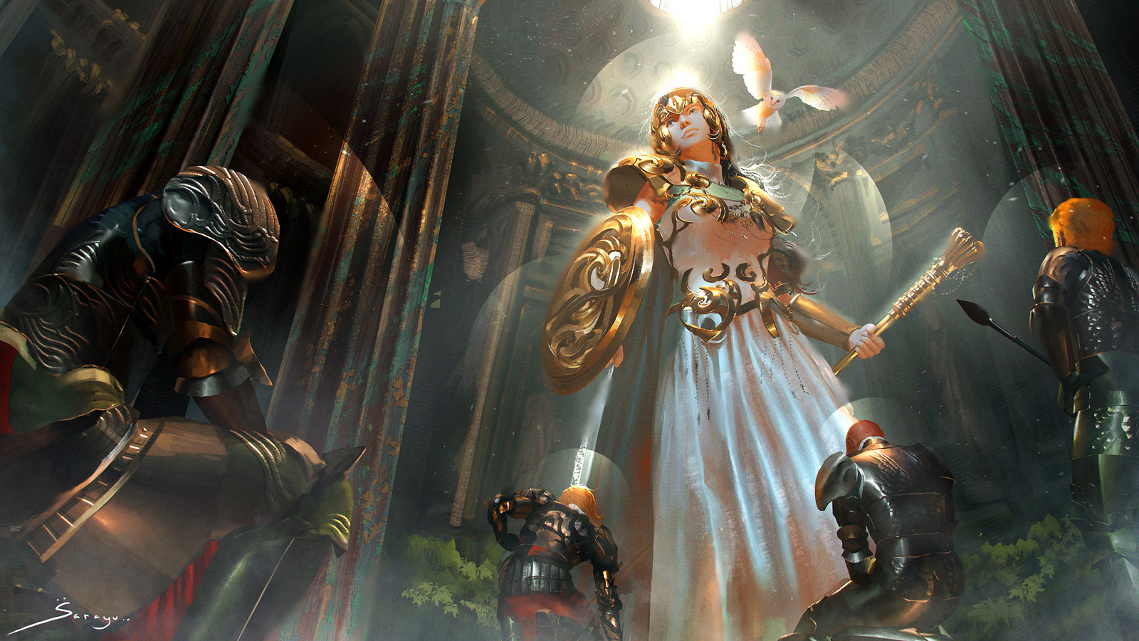 Artstation Athena The Goddess Of Wisdom Sarayu Ruangvesh