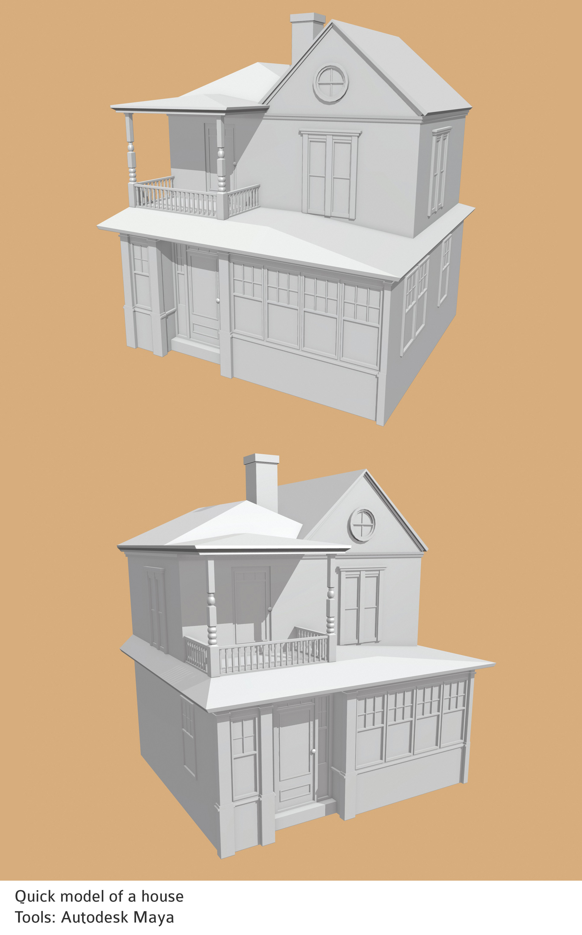 Artstation Simple House Lana Zorina