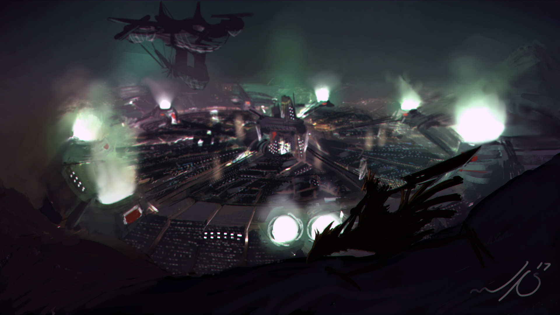 Artstation Cloud Goes To Midgar John Seiles