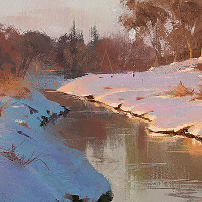 Grzegorz rutkowski winter landscape study 1500