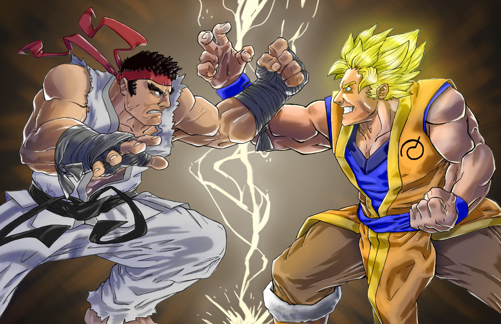 Ryu vs Goku.