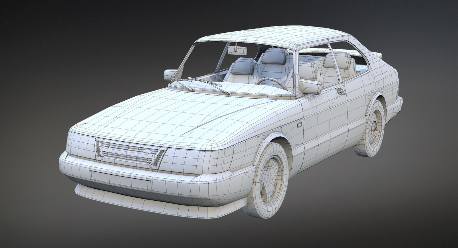 Saab 3d model