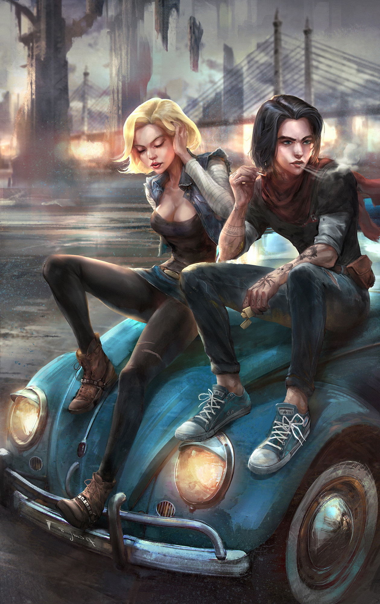ArtStation - Android 18 and Android 17, IVAN TAO