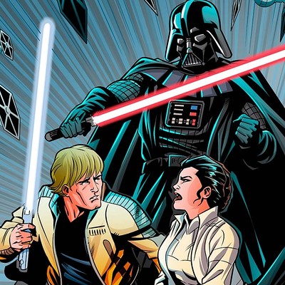 Silvano beltramo star wars pin up colore