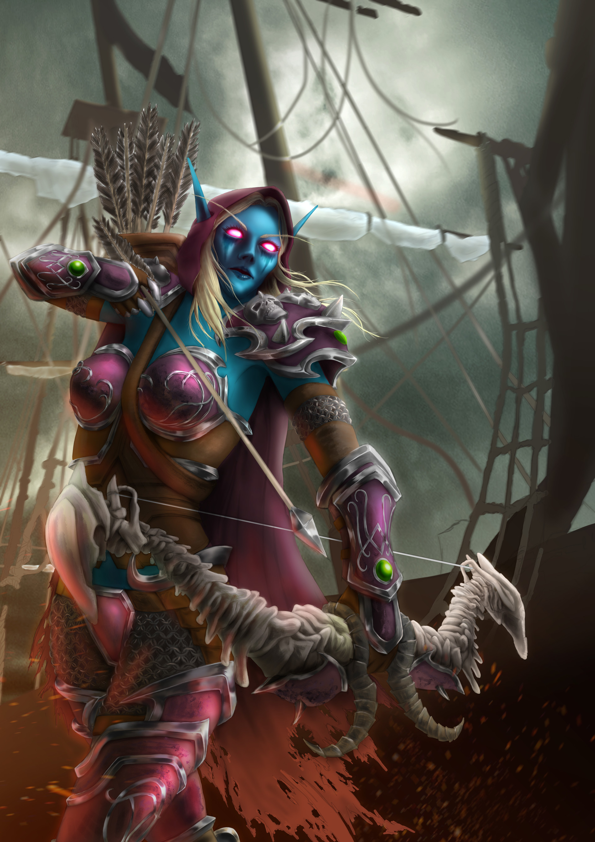 Artstation World Of Warcraft Sylvanas Windrunner Fanart