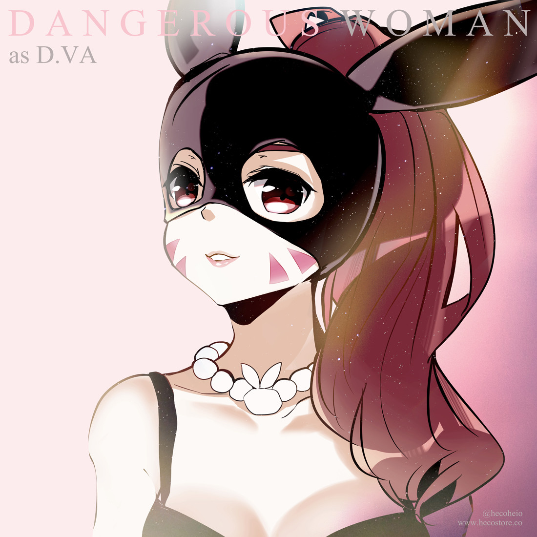 Artstation D Va As Ariana Grande Heco Heio