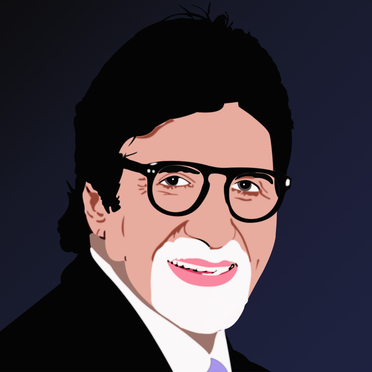 ArtStation - Cartoon effect portrait - Amitabh Bachchan