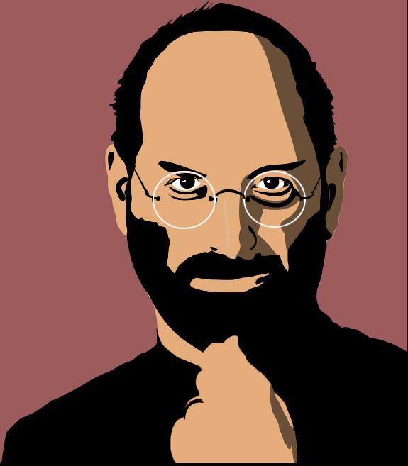 ArtStation - Cartoon effect portrait - Steve Jobs