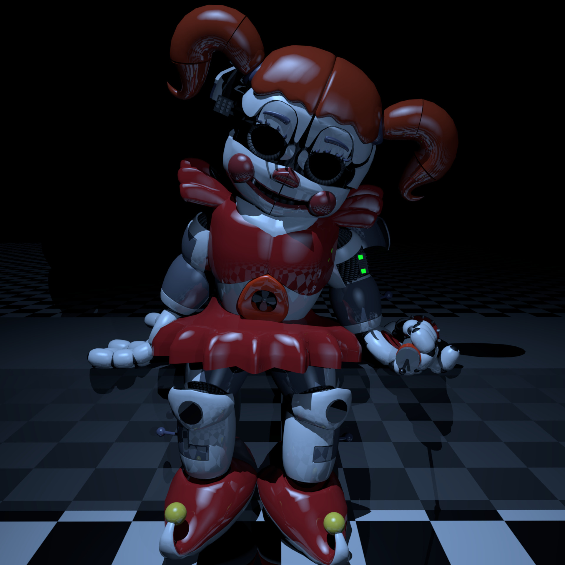 Artstation Circus Baby Fan Made 3d Model Updated Thomas Honeybell
