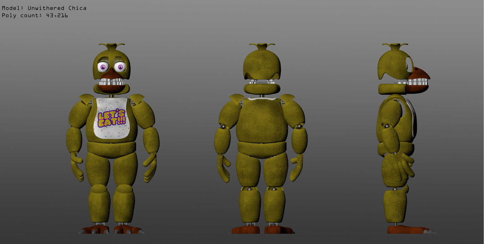 Withered Chica - (Five Nights at Freddy's II)