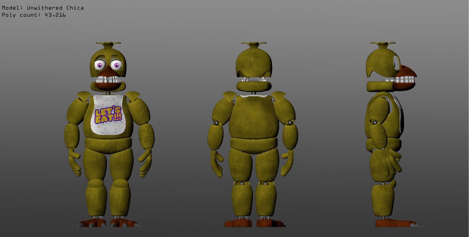 Thomas Honeybell Five Nights At Freddys 2 Fan Made Withered 3d Models 