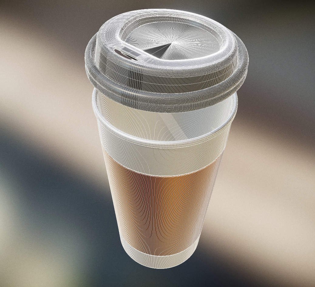 On the go cup. Coffee Drink 3d model. Cup to go