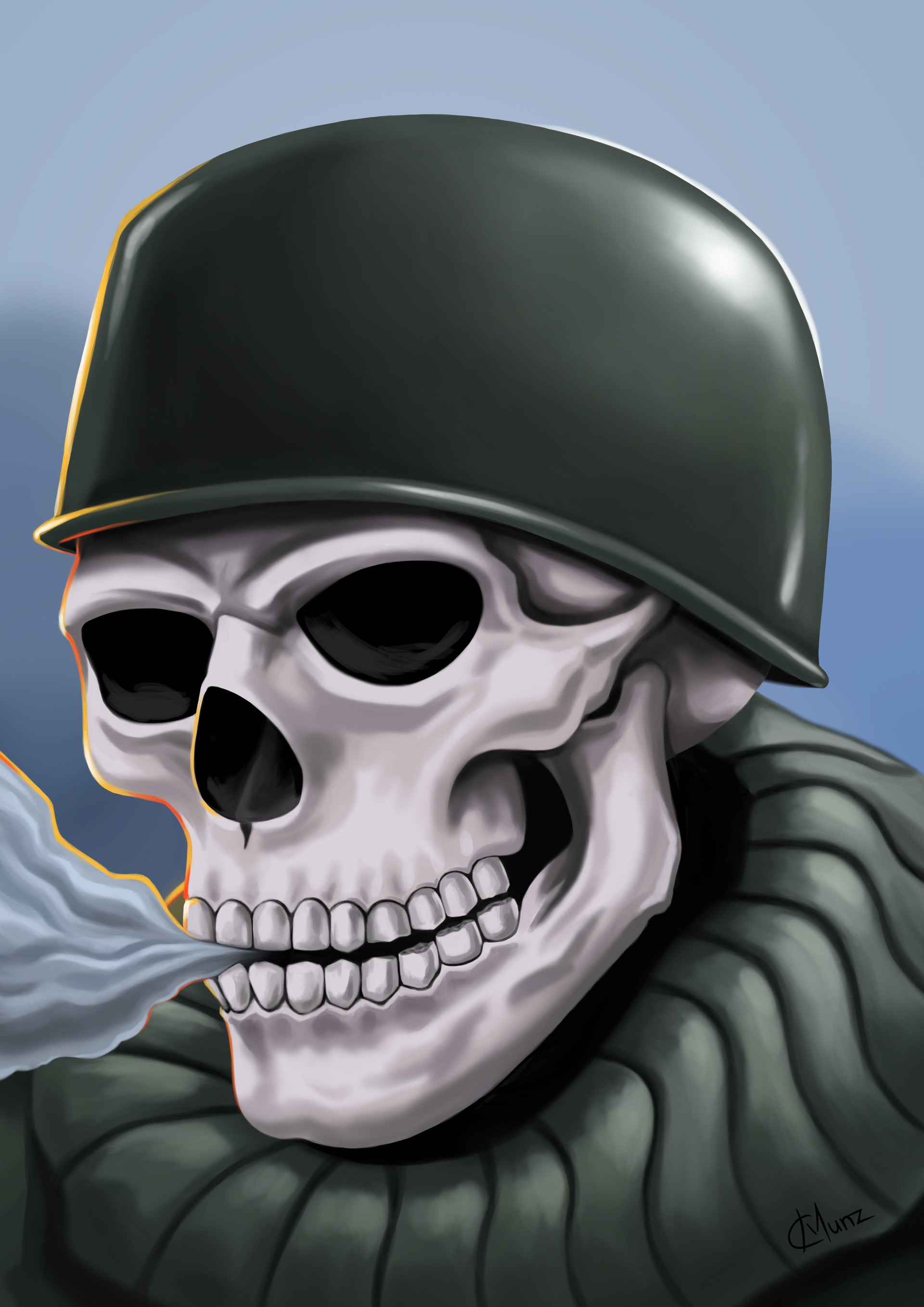 Русский солдат череп