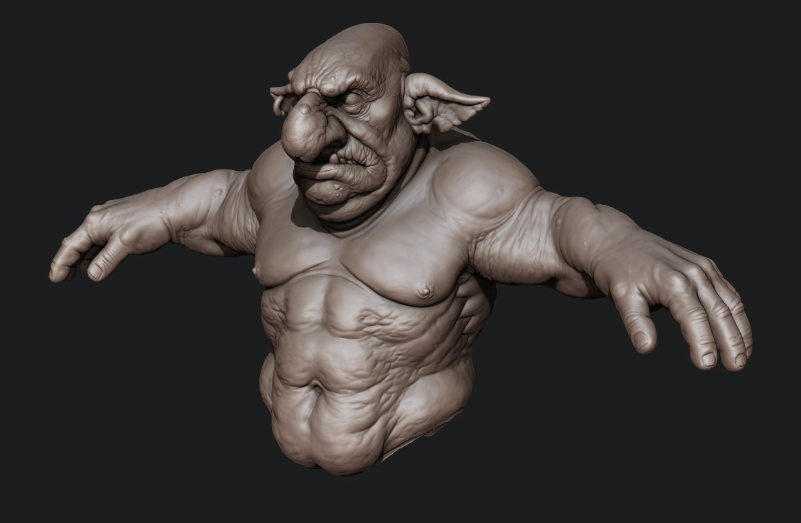 Starting to sculpt out the body.