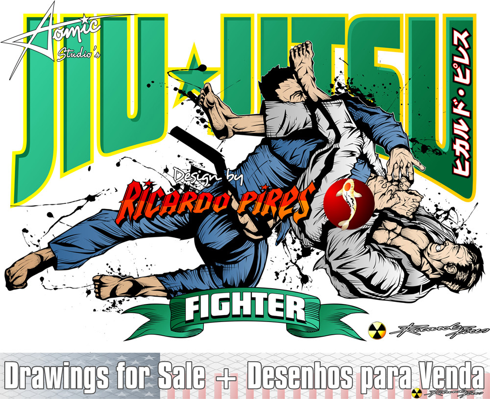 Artstation Jiu Jitsu Drawings Ricardo Pires Atomic
