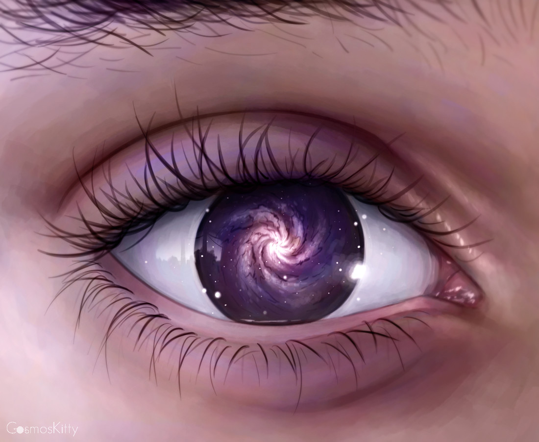 Магические глазки. Глаза фэнтези. Космос в глазах. Вселенная в глазах. Глаз человека.