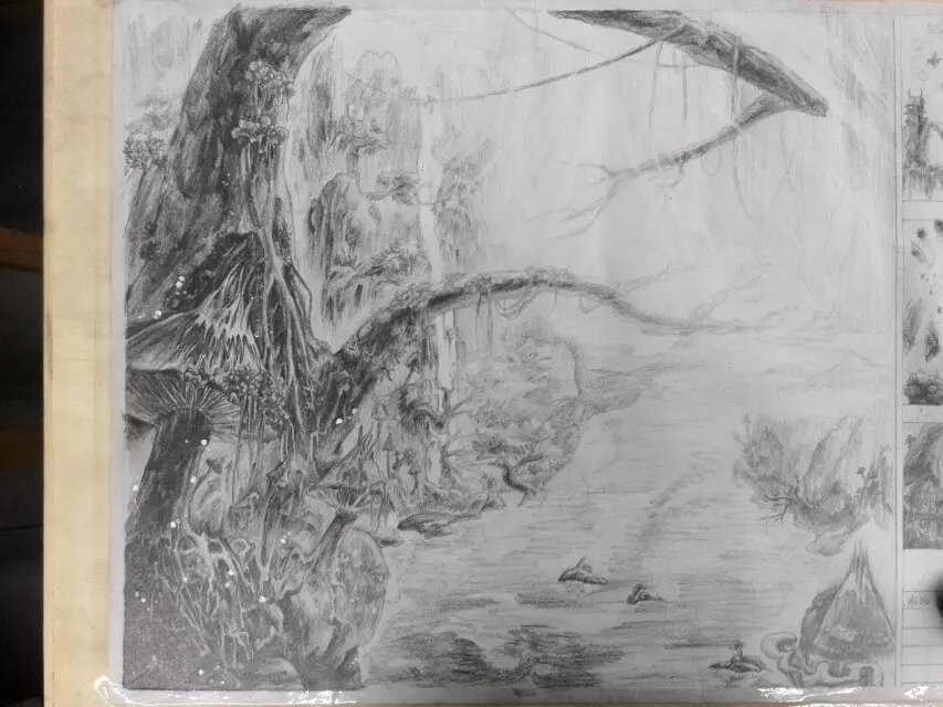 Pan Li A Pencil Sketch Of Forest In Image