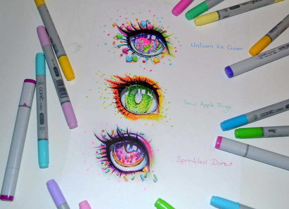 How to Draw an Eye Tutorial w/Markers & Pencils