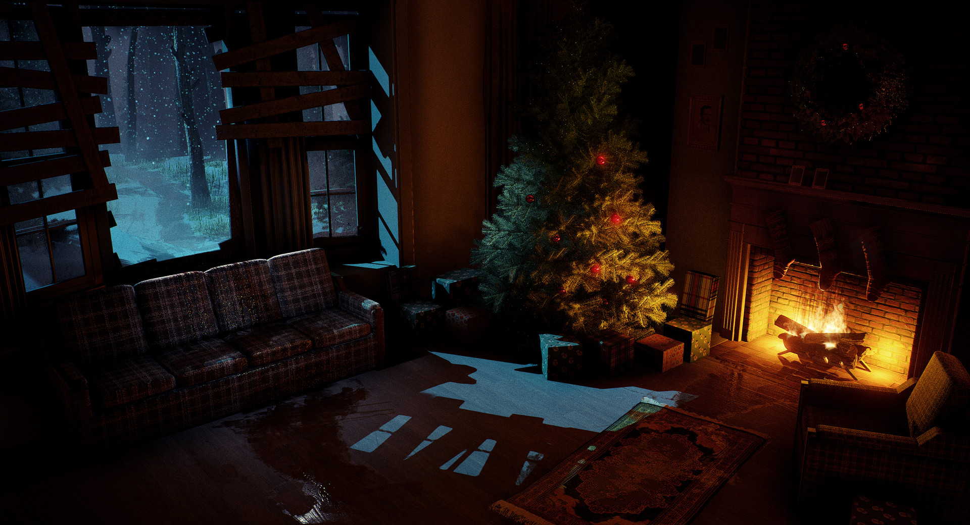 ArtStation - Holiday Living Room