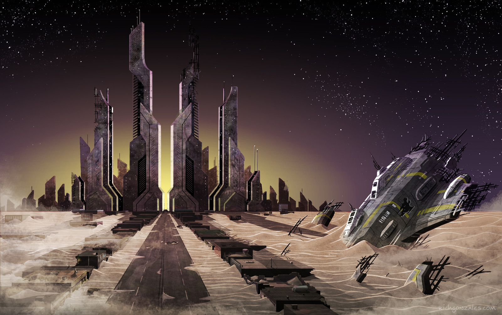 Scifi landscape