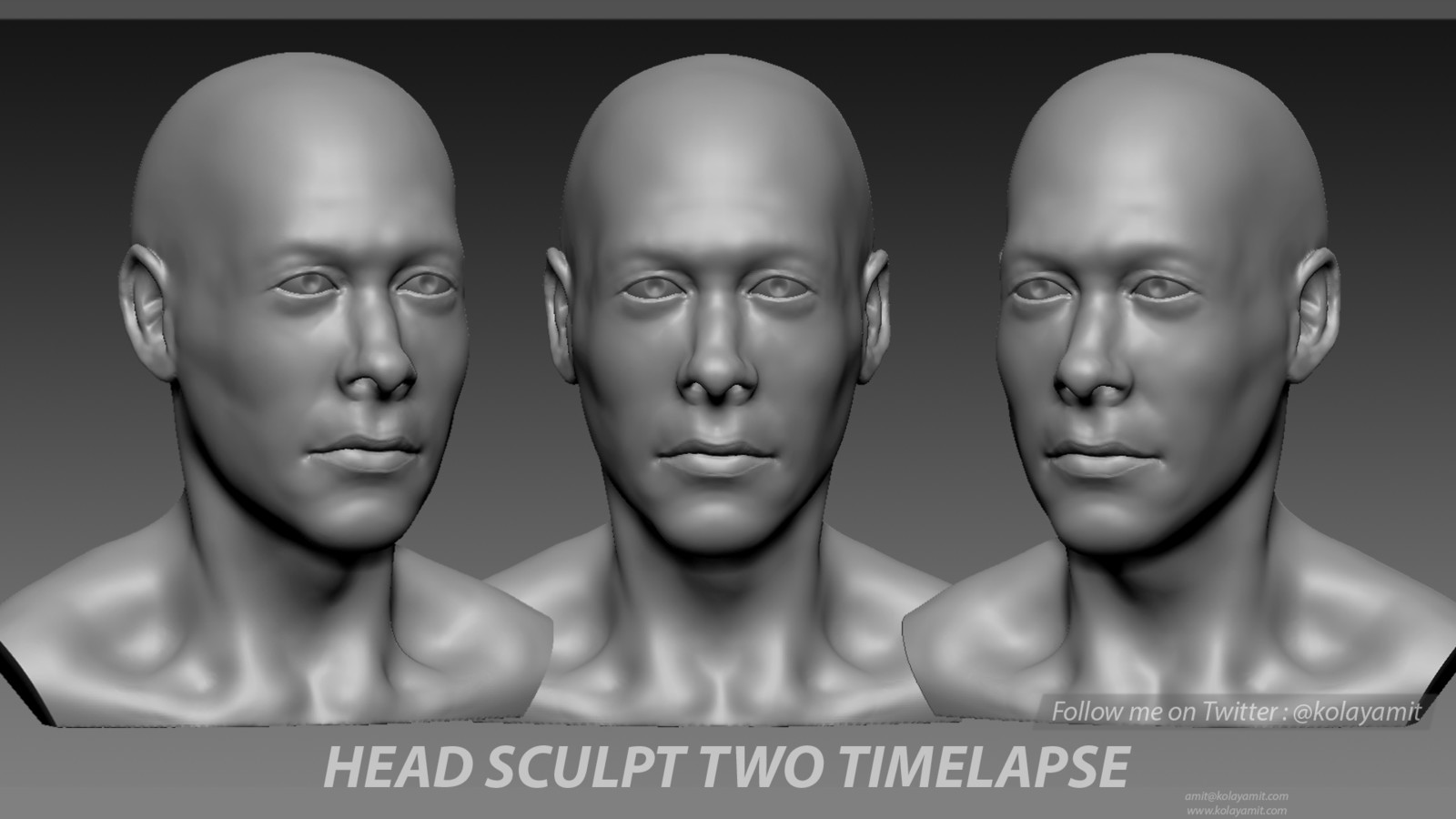 Head Sculpt Two Timelapse.