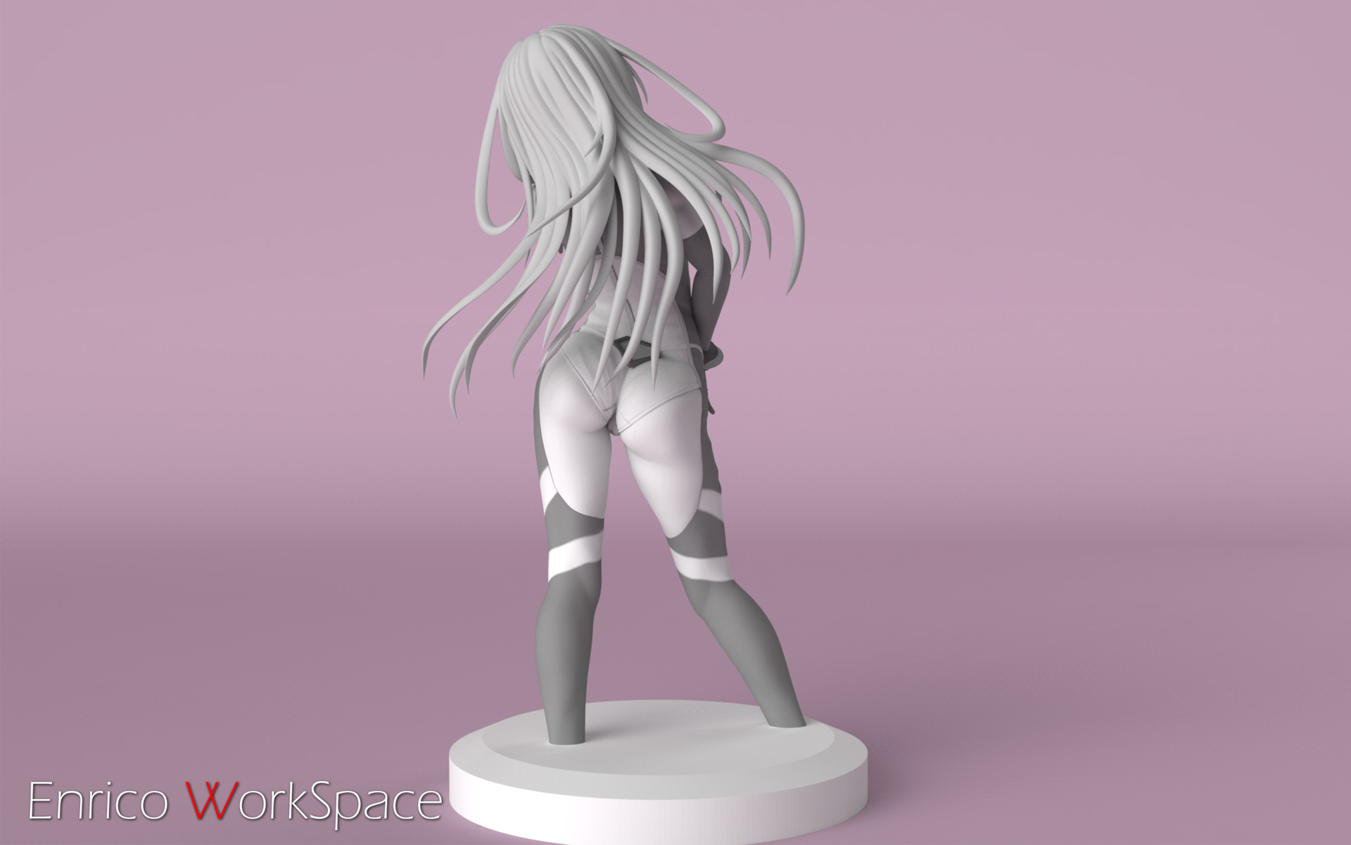 ArtStation - 【Hundred】 Emilia hermit Digital Figure