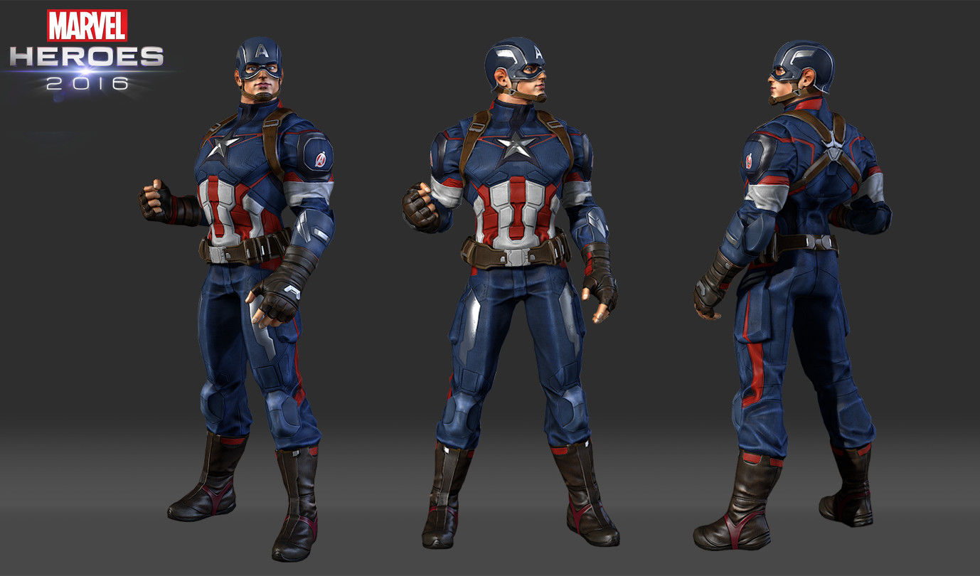 Artstation Movie Capt Am Model For Marvel Heroes 2016 Tony Jung