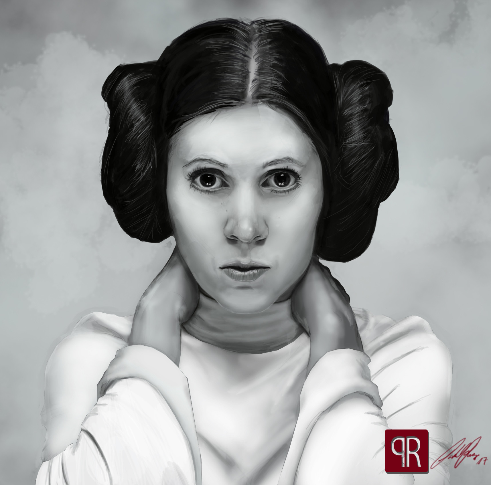 ArtStation - Princess Leia portrait