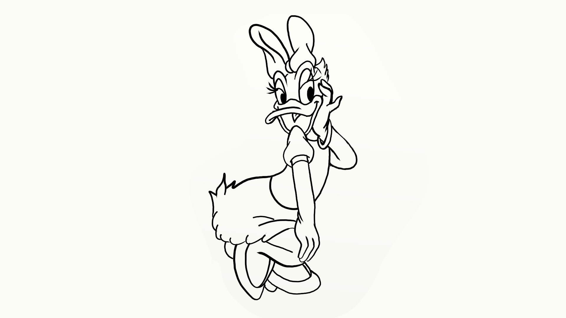 Daily Cartoon Drawings Drawing Daisy Duck