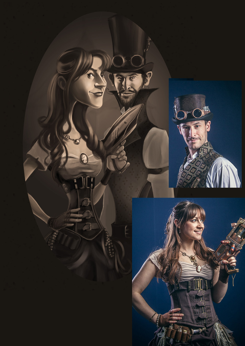 The Hamlets. Photo referenced image