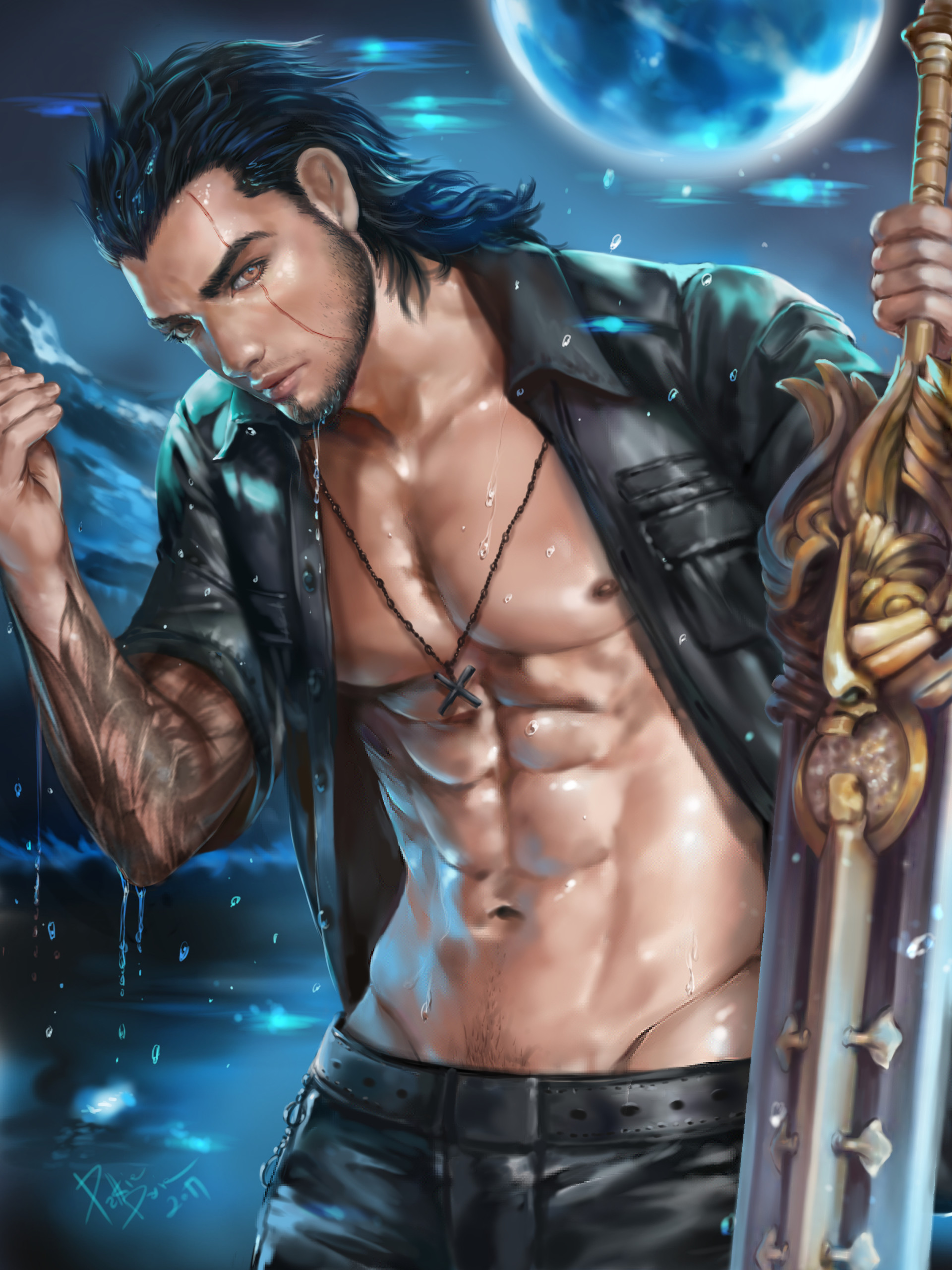 pix Gladiolus Ffxv Art artstation fan art gladiolus