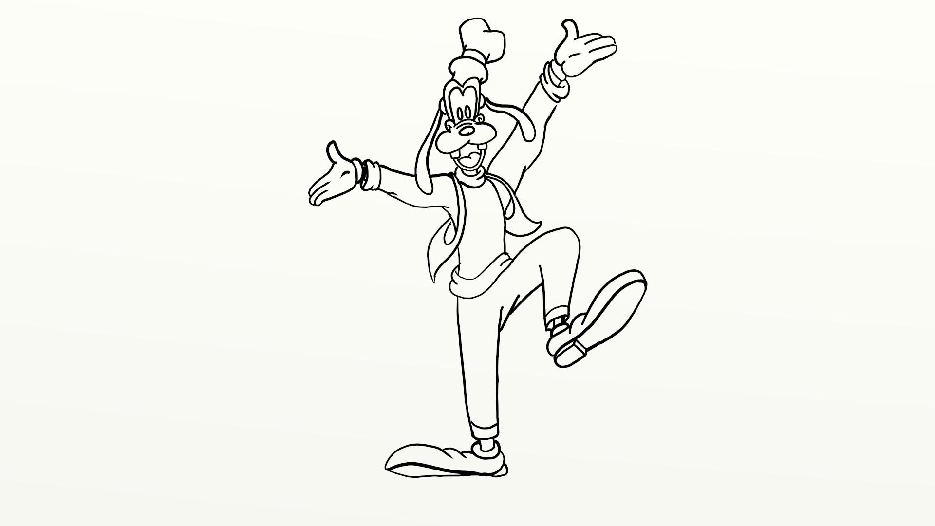 Daily Cartoon Drawings - Drawing Goofy