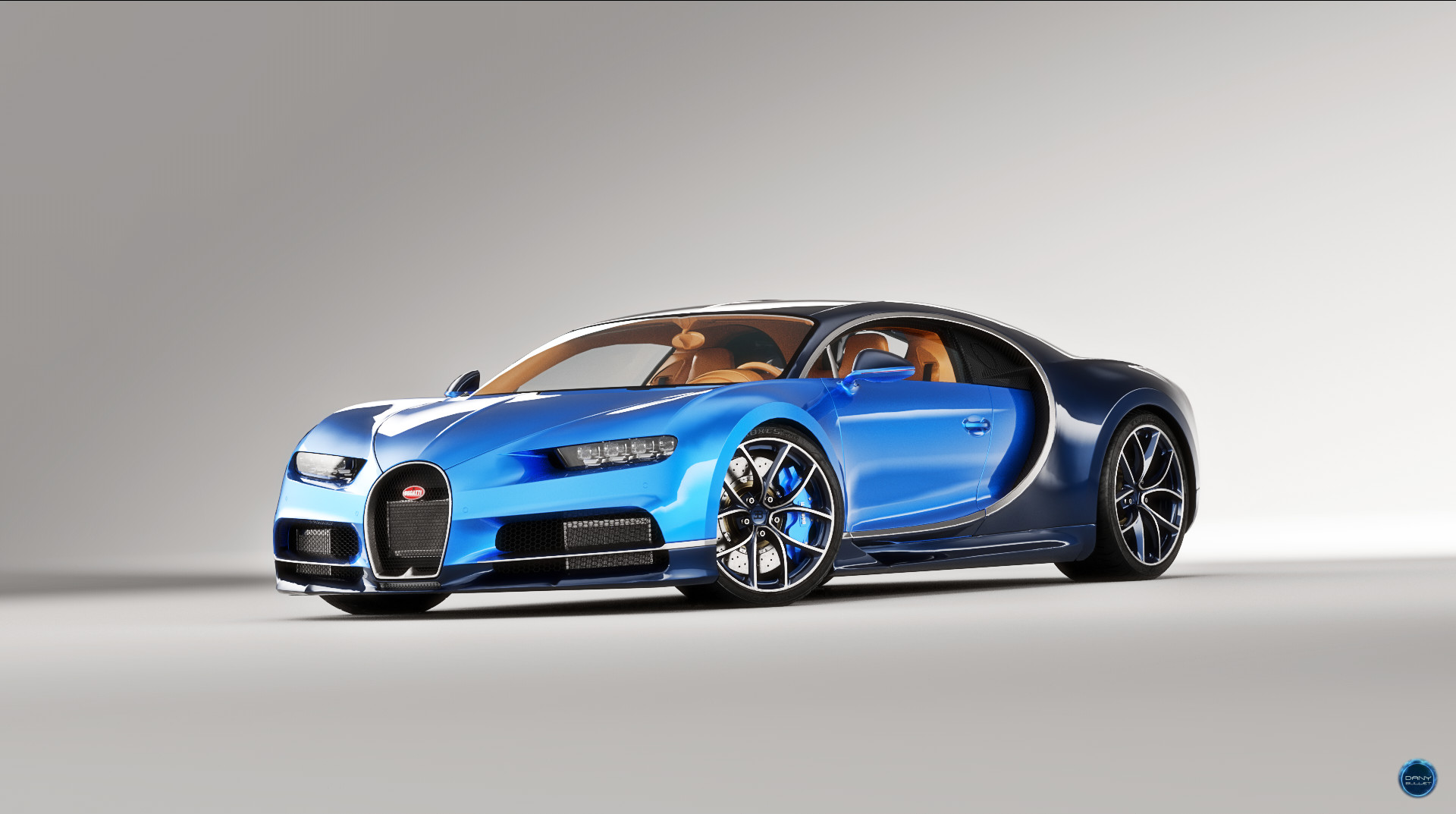 Dany Bullet Bugatti Chiron 3D Renders