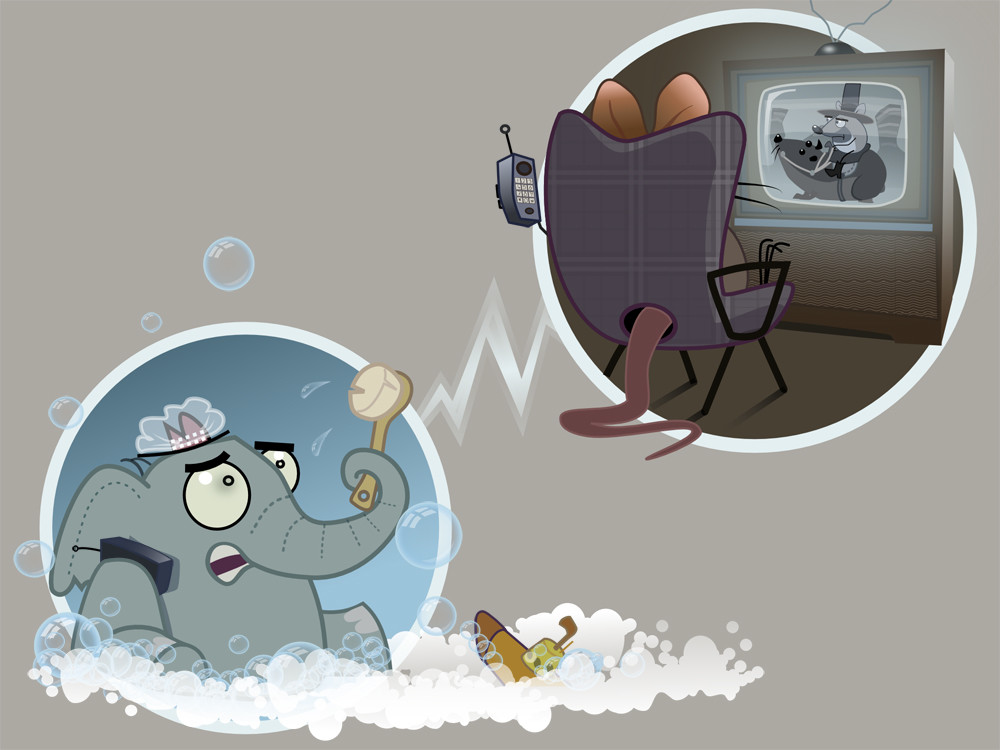 Mr. Elephant & Mr. Mouse. Bath