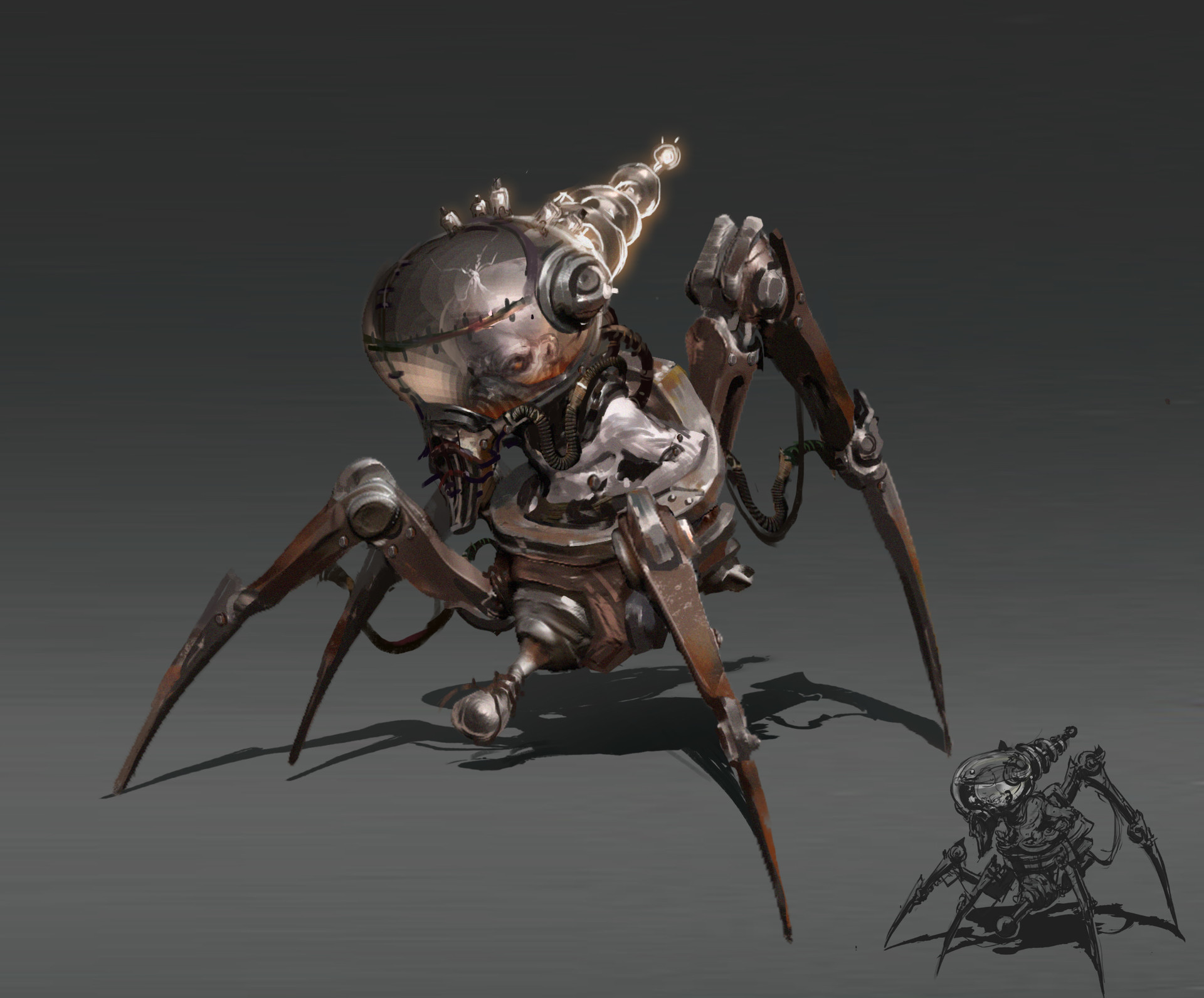 Робот паук концепт арт