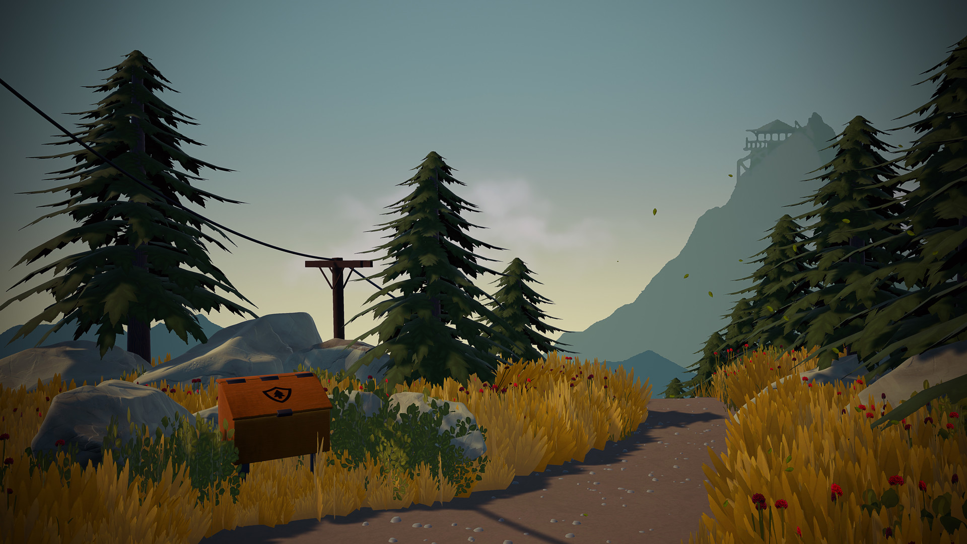 Artstation Firewatch Forest Scene Louis Vissers