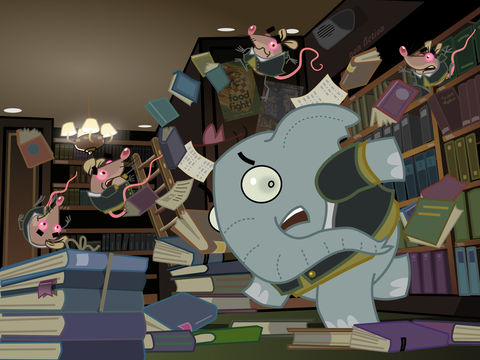 Mr. Elephant & Mr. Mouse. Library