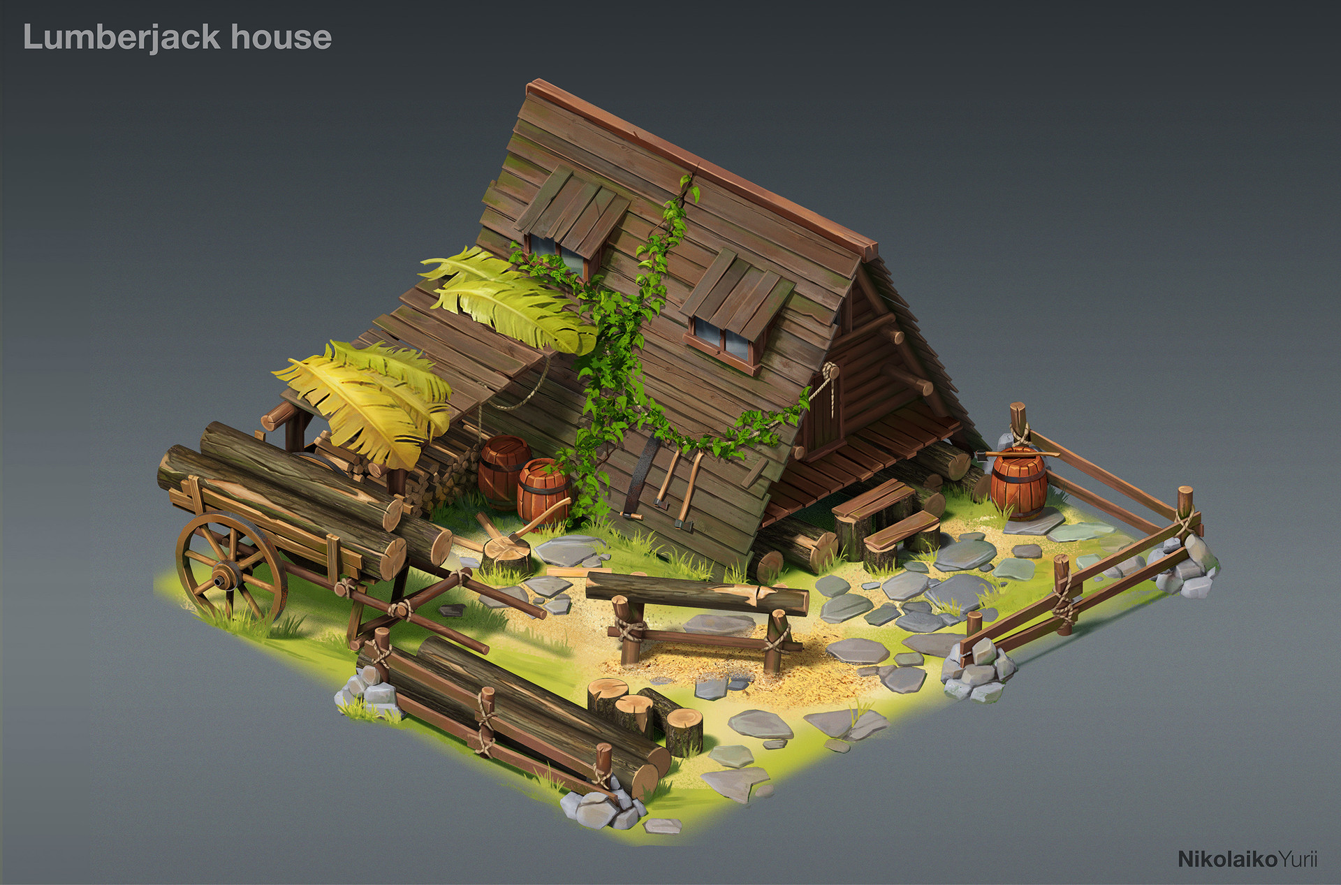 ArtStation Lumberjack house