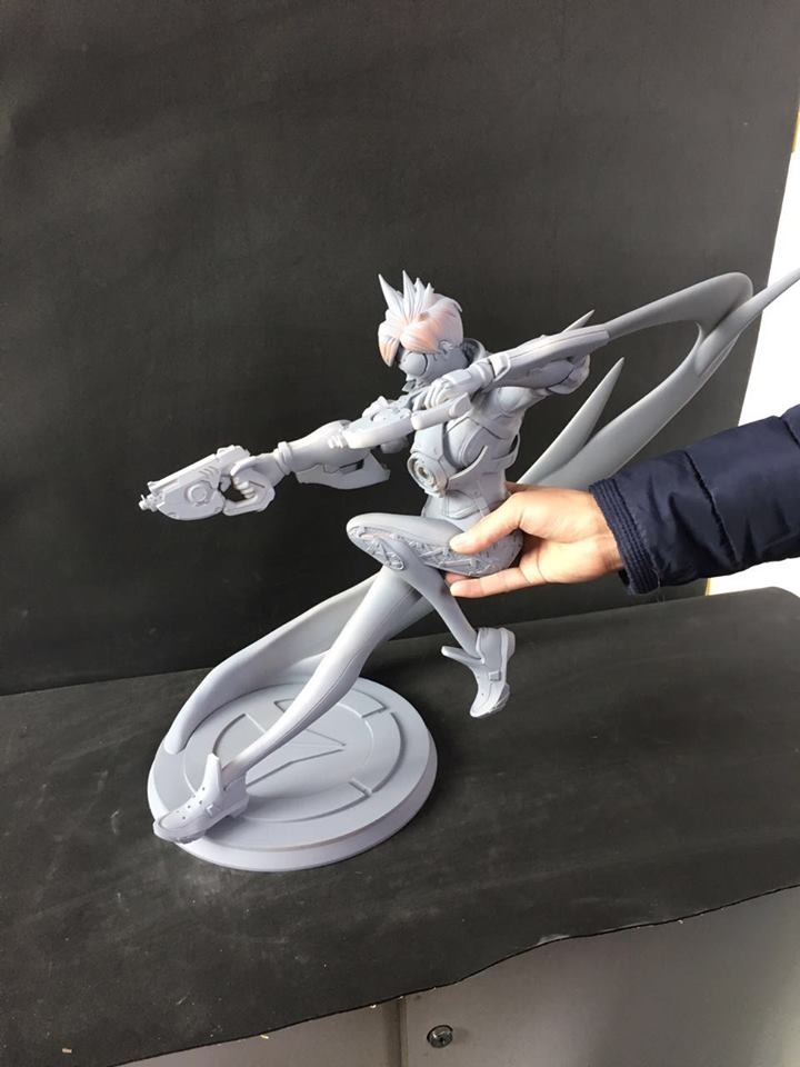 Artstation Tracer Overwatch Figurine 3d Print Caizergues Noel