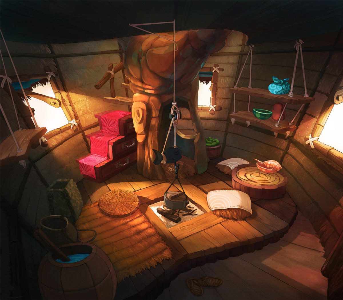 pix Tree House Cartoon Inside