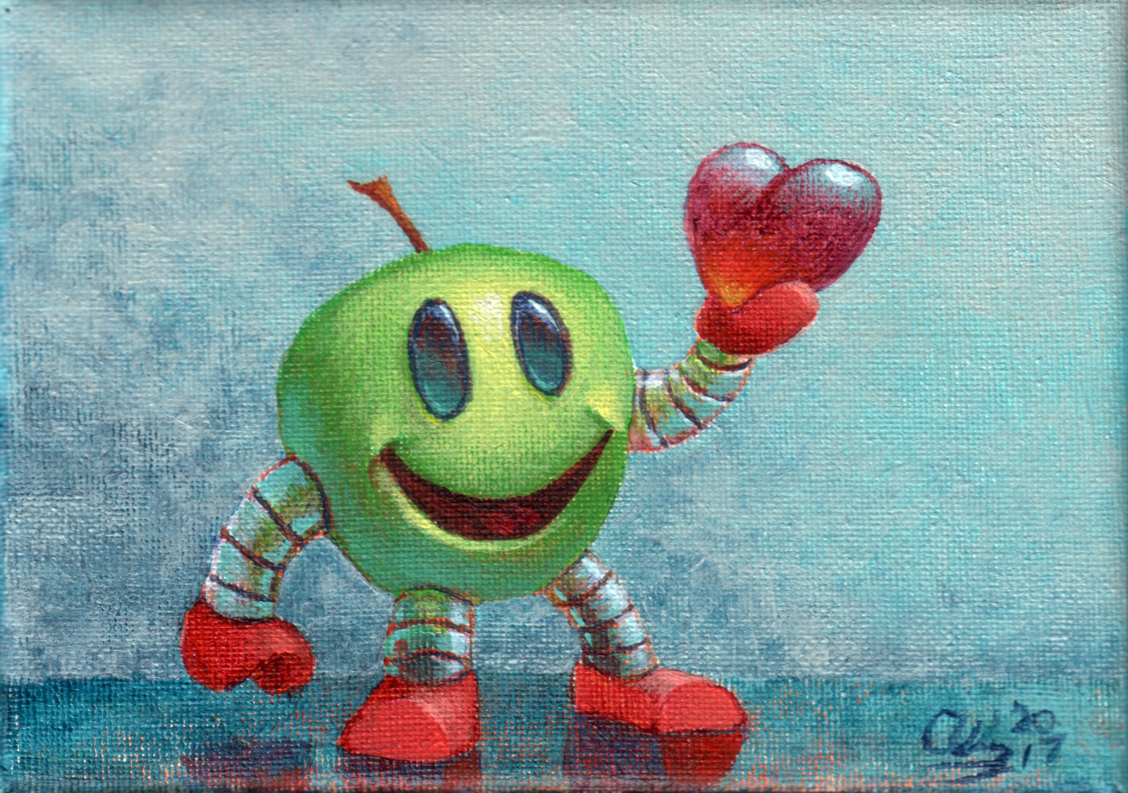 2017 - Robot Apple with Sweet Heart
