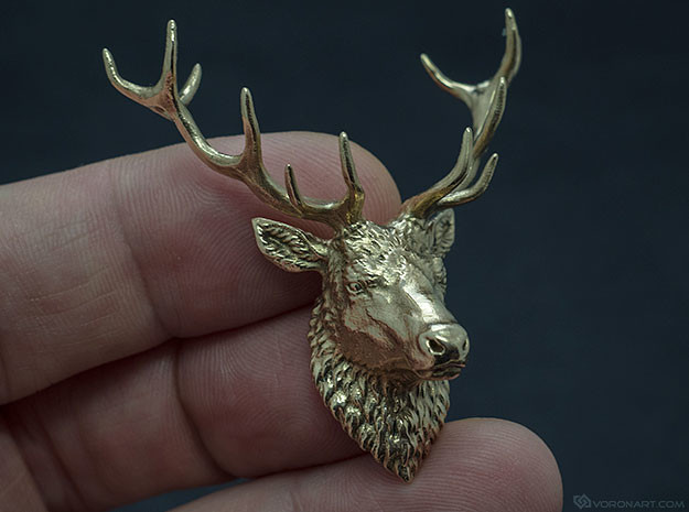 Nikolay Vorobyov Deer head pendant