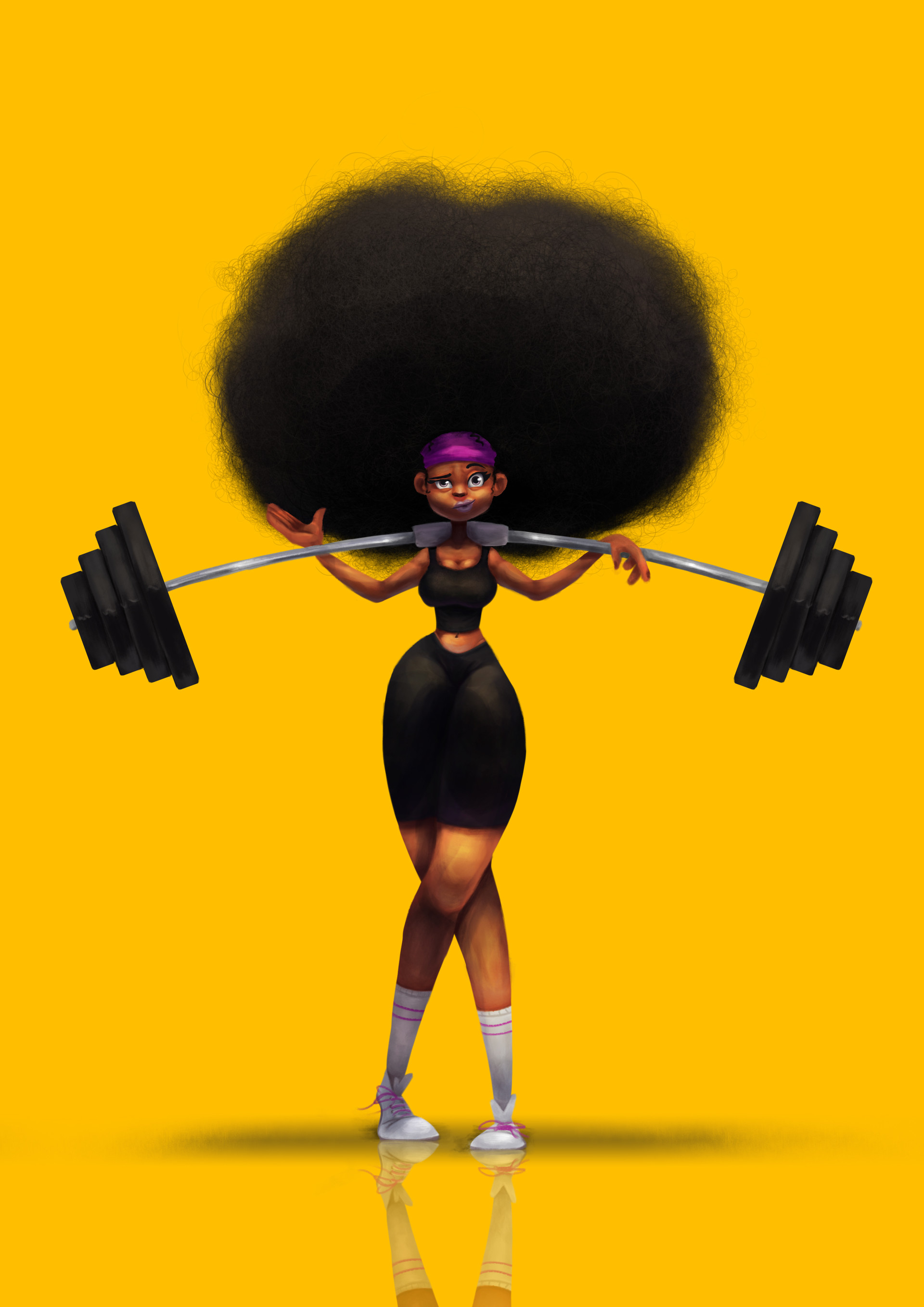 Artstation Gym Girl Gustavo Furstenau